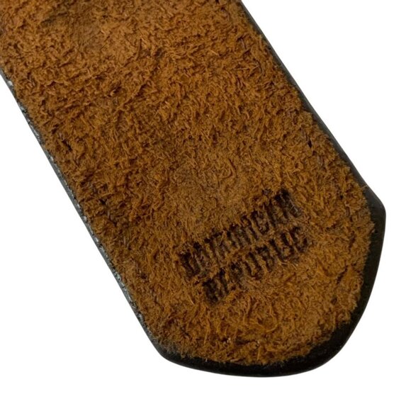 Badger 3D Western Belt with Shotgun Shell Detail Size 30 Brown Genuine Leather - Picture 8 of 8